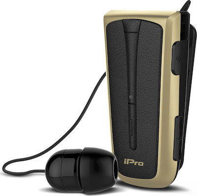 iPro RH219s In-ear Bluetooth Handsfree Ακουστικά Μαύρο/Χρυσό