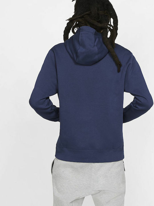 Nike Sportswear Club Men's Sweatshirt with Hood and Pockets Midnight Navy