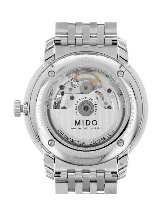 Mido Baroncelli III Automatic Uhr Automatisch mit Silber Metallarmband