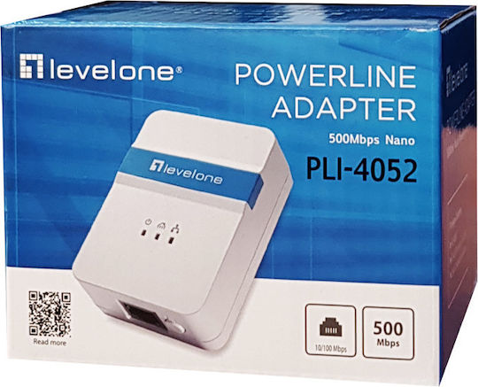 Level One Pli-4052 Powerline για Ενσύρματη Σύνδεση και Θύρα Ethernet