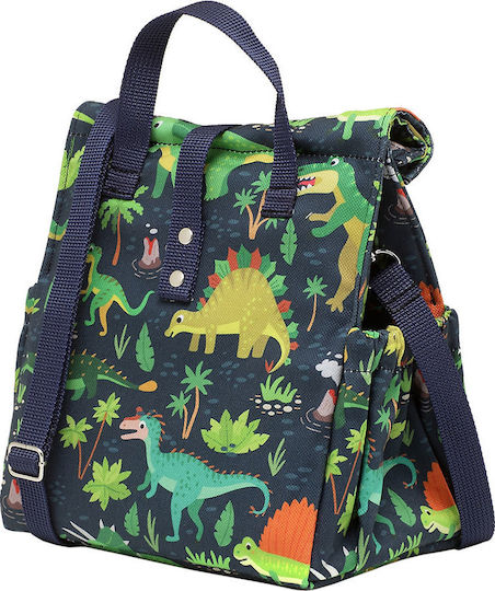 The Lunch Bags Kids School Insulated Hand Lunch Bag 5lt Dinos Dinosaurs 21 x 16 x 24cm