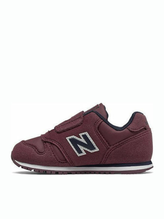 Kinder Sneakers mit Klettverschluss Burgundisch