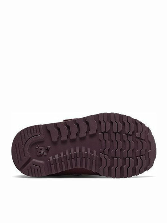 Kinder Sneakers mit Klettverschluss Burgundisch