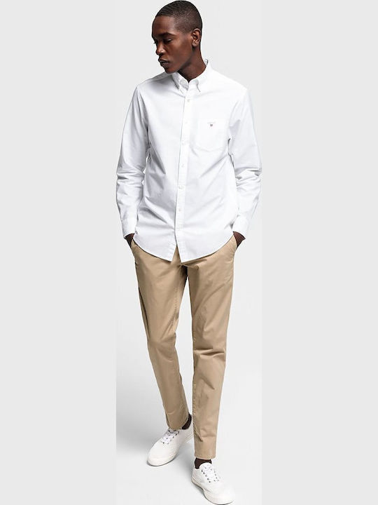 Long-sleeved Cotton Shirt White