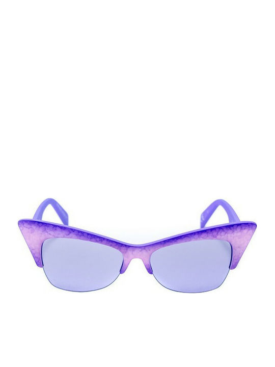 Italia Independent I-Plastik Women's Sunglasses with Purple Frame and Purple Lens 0908.014.016