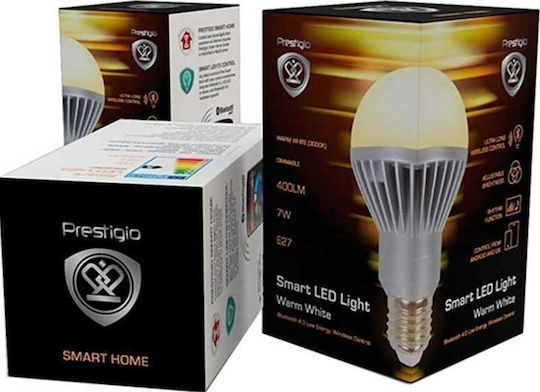 Prestigio Smart Λάμπα LED 7W για Ντουί E27 Θερμό Λευκό 400lm Dimmable