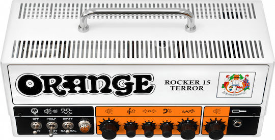 Orange Rocker 15 Terror Λαμπάτη Κεφαλή Ηλεκτρικής Κιθάρας 15W Λευκή