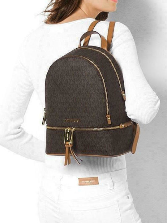 Michael Kors Rhea Women's Leather Backpack Brown