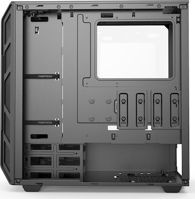 Phanteks Eclipse P350X Jocuri Turnul Midi Cutie de calculator cu fereastră laterală și iluminare RGB Negru