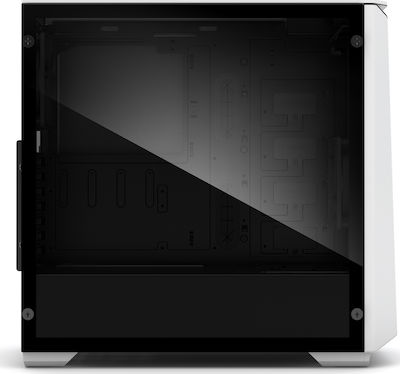 Phanteks Eclipse P400S Tempered Glass Gaming Midi Tower Κουτί Υπολογιστή με Πλαϊνό Παράθυρο και RGB Φωτισμό Λευκό