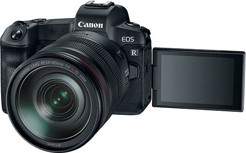 Canon EOS R Безогледален Фотоапарат Комплект (RF 24-105mm F4L IS USM) Черна