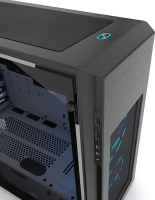 Phanteks Enthoo Pro M Tempered Glass Gaming Midi-Turm Computergehäuse mit RGB-Beleuchtung Weiß