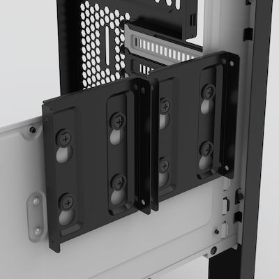 Phanteks Enthoo Pro M Tempered Glass Gaming Midi-Turm Computergehäuse mit RGB-Beleuchtung Weiß