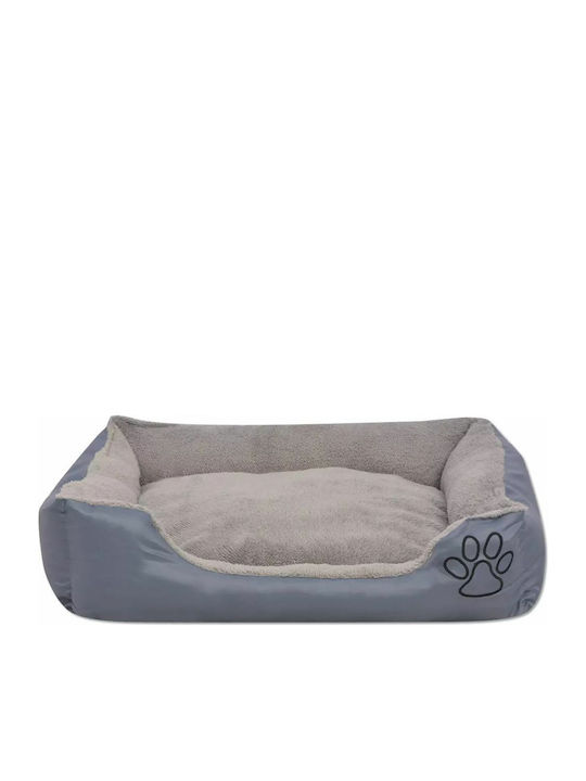 vidaXL Dog Sofa Sofa Dog Bed Gray 90x70cm. 170416