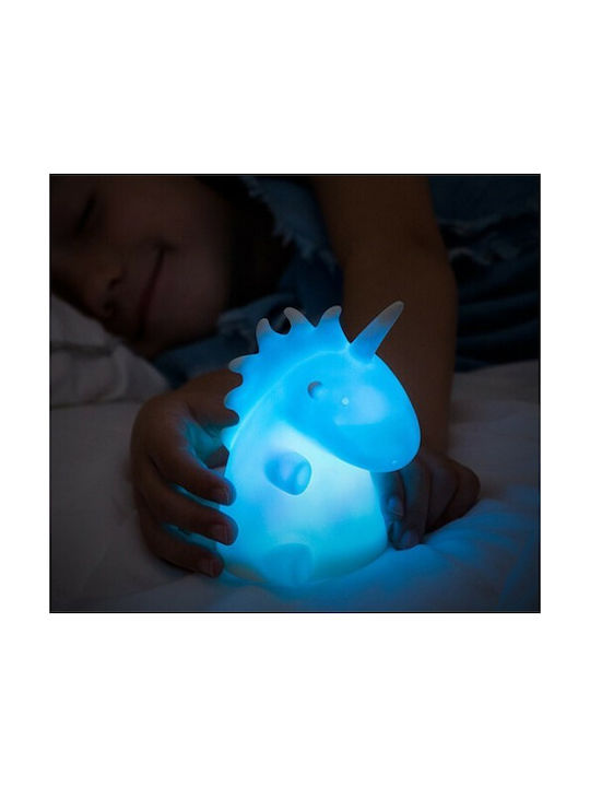 InnovaGoods Led Παιδικό Διακοσμητικό Φωτιστικό Μονόκερος με Εναλλαγές Χρωματισμών Λευκό
