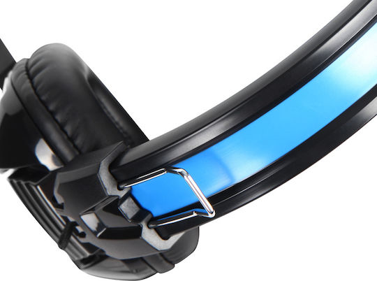 Sades Element Over Ear Gaming Headset με σύνδεση USB / 2x3.5mm Μπλε
