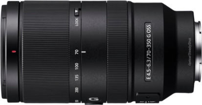 Sony Crop Camera Lens 70-350mm F4.5-6.3 G OSS Super Telephoto / Tele Zoom / Telephoto for Sony E Mount Black
