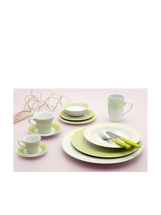 Cryspo Trio Matrix Dinnerware Set White