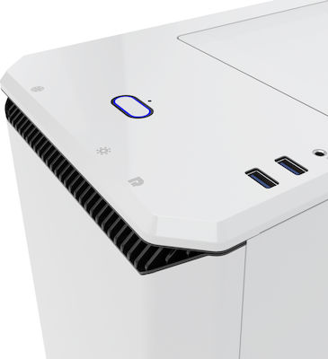 Phanteks Eclipse P400S Gaming Midi Tower Κουτί Υπολογιστή με RGB Φωτισμό Λευκό