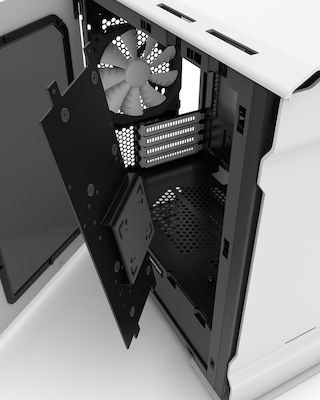 Phanteks Enthoo Evolv mATX Midi Tower Κουτί Υπολογιστή με Πλαϊνό Παράθυρο Λευκό