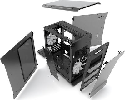 Phanteks Enthoo Evolv mATX Turnul Midi Cutie de calculator cu fereastră laterală Gri