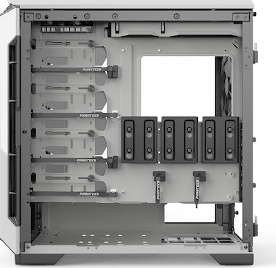 Phanteks Eclipse P600S Gaming Midi Tower Κουτί Υπολογιστή με Πλαϊνό Παράθυρο Λευκό
