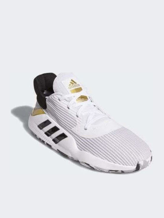 Pro Bounce 2019 Low Χαμηλά Μπασκετικά Παπούτσια Cloud White / Core Black / Gold Met.