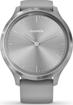 Garmin Vivomove 3 Stainless Steel 44mm Waterproof Smartwatch with Heart Rate Monitor (Powder Gray / Silver)