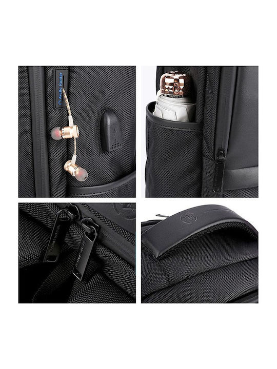 Arctic Hunter B00120C Waterproof Laptop Backpack 15.6" with USB Port in Gray Color