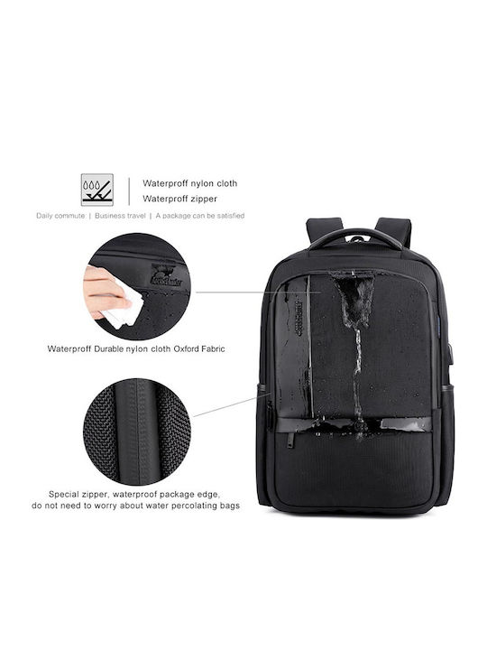 Arctic Hunter B00120C Waterproof Laptop Backpack 15.6" with USB Port in Gray Color