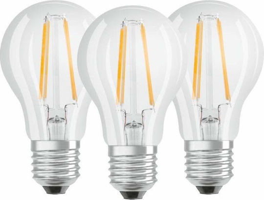 Osram LED Крушки 7W за Цокъл E27 Топло бяло 806лм 3бр