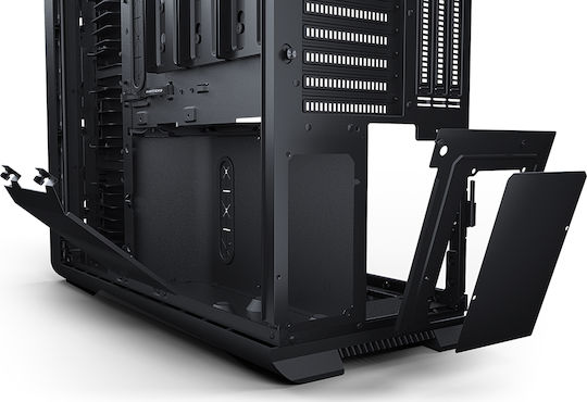 Phanteks Enthoo 719 Геймърско бюро Пълна кула Компютърна кутия със страничен прозорец и RGB осветление Сатенено черно