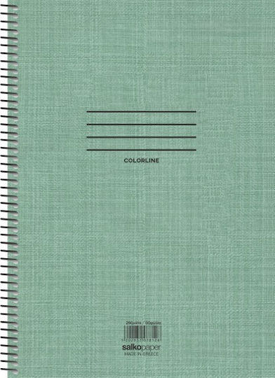 Salko Paper Спирал Тетрадка На райета B5 60 Листа 2 Теми Colorline 1бр (Различни цветове)
