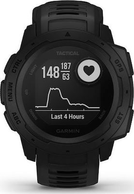 Garmin Instinct Tactical Edition 45мм Водоустойчив Смартчасовник с Пулсомер (Черен)