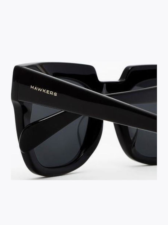 Hawkers Damen Sonnenbrille mit Schwarz Kunststoff Gestell und Schwarz Linse HKRS1090