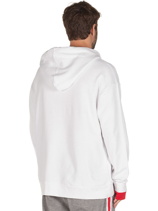 BodyTalk 1192-954525 Men's Sweatshirt with Hood and Pockets White 1192-954525-20030