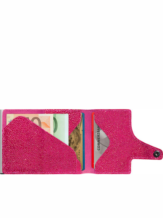 Click & Slide Large Women's Wallet Classic with RFID Fuchsia