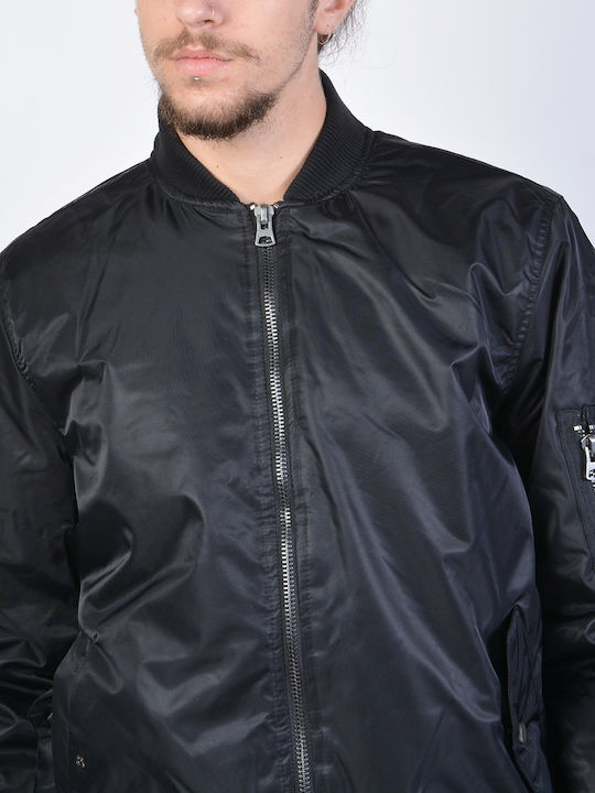 Jacke Bomber Schwarz