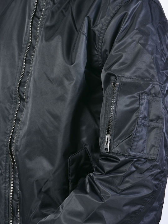 Jacke Bomber Schwarz