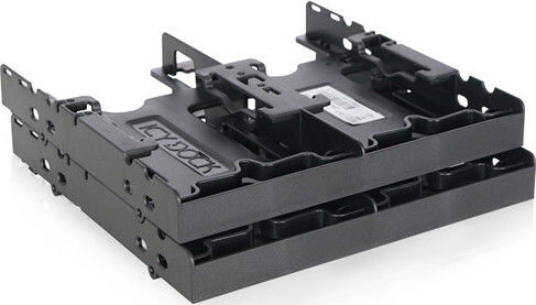 Icy Dock Flex-Fit Quattro Quattro 4x 2,5-Zoll-HDD/SSD-Halterung für externen 5,25-Zoll-Schacht Schwarz (MB344SP)