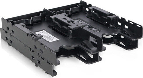 Icy Dock Flex-Fit Quattro Quattro 4x 2,5-Zoll-HDD/SSD-Halterung für externen 5,25-Zoll-Schacht Schwarz (MB344SP)