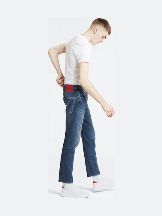 502 Men's Jeans Pants Elastic with Regular Tapered Fit Blue