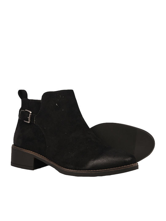Suede Women's Ankle Boots Black