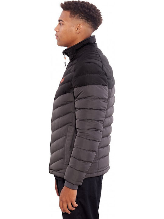 Winter Jacke Puffer Gray / Black