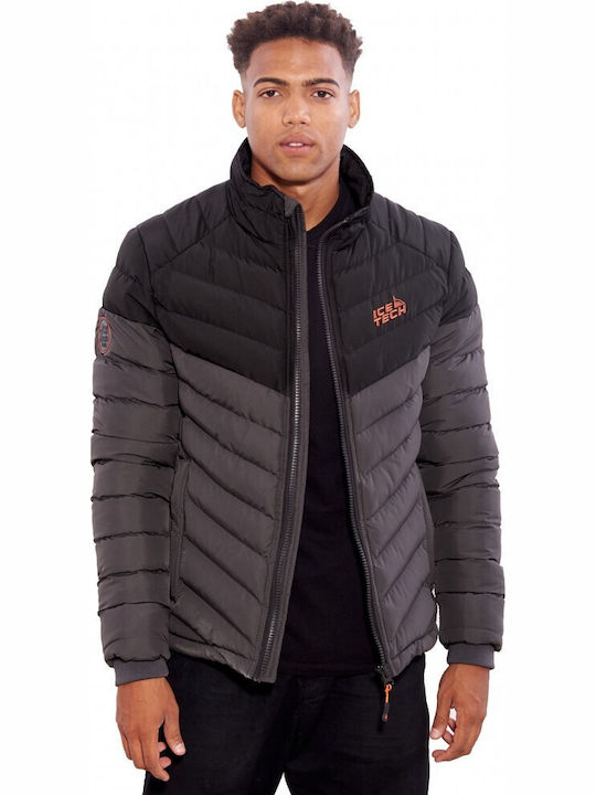 Winter Jacke Puffer Gray / Black