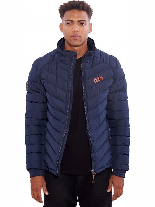 Χειμωνιάτικο Μπουφάν Puffer Navy Μπλε