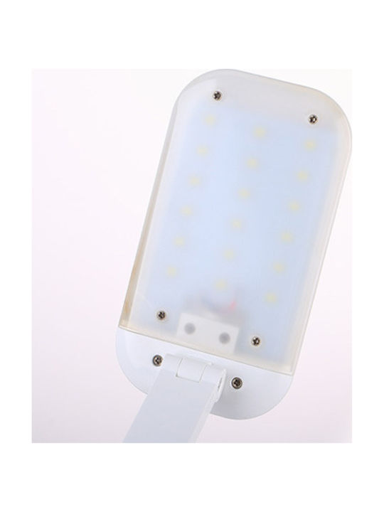 Dp Led Επαναφορτιζόμενο LED Φωτιστικό Γραφείου Αναδιπλούμενο σε Λευκό Χρώμα