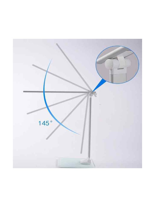 Atman LED Office Lamp Foldable in White Color
