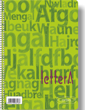 Globus Spiral School Notebook Ruled B5 3 Subjects Orbis LetterA
