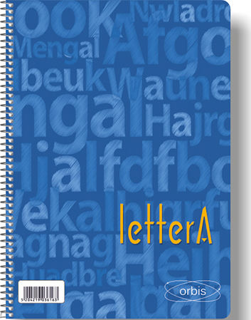 Globus Spiral Notebook Ruled B5 50 Paper Sheets 2 Subjects Orbis LetterA